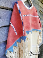 Kožené indiánské šaty s výšivkou