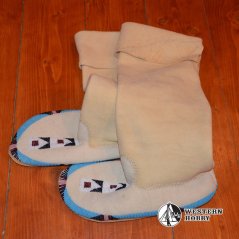 Apačské mokasíny s korálkovou  výšivkou