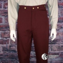 Old style kalhoty Frontier burgundy