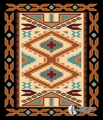 Indiánská deka - dvojlůžko