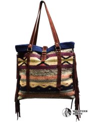 Dámská taška Monterrey dark s třásněmi