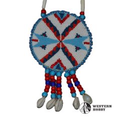 Celovyšívaná rozeta na krk