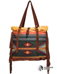 Dámská taška Monterrey coral s třásněmi