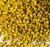 Žluté korálky s pruhem - 50ks