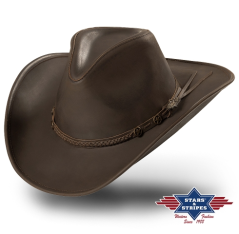 Kožený klobouk bandera